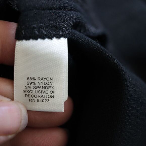 Banana Republic Black Tank Square Neck Mini Dress 14 Corporate Goth - Picture 12 of 15